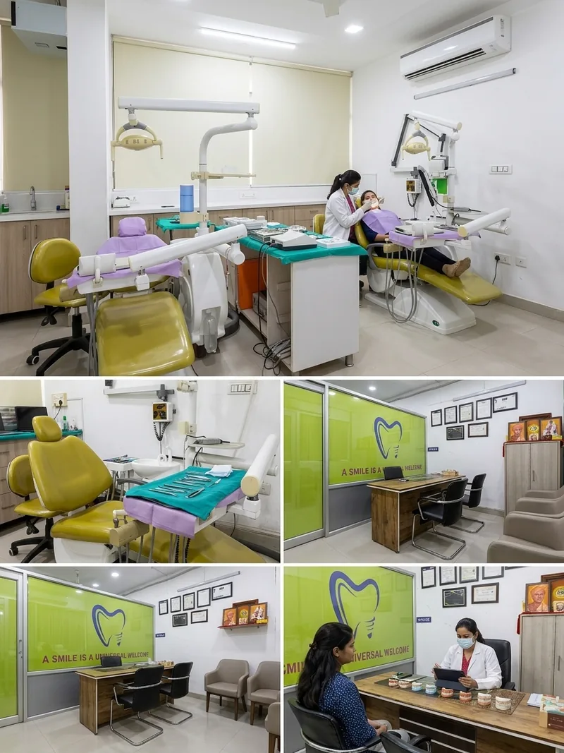 Treatment rooms, reception and patient consultation areas at Dr. Khanghwal Dental Clinic in Sunny Enclave, Mohali
